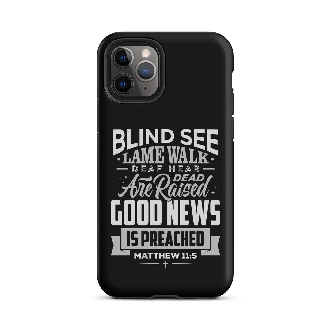 Christian Phone Case Go Tell John Black for iPhone® iPhone® Phone Cases Matte iPhone 11 Pro 