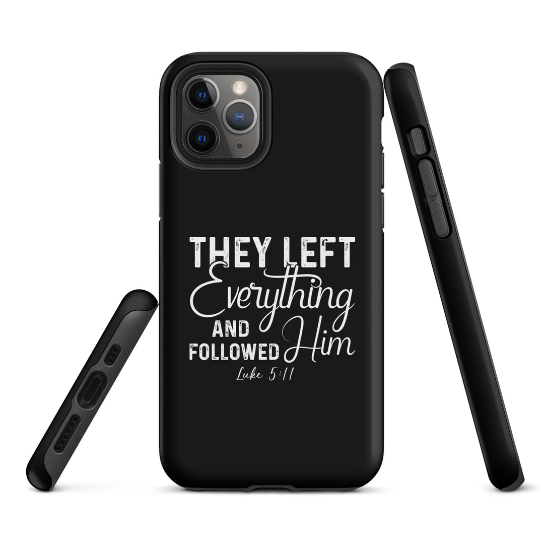 Christian Phone Case Left Everything Black for iPhone® iPhone® Phone Cases   