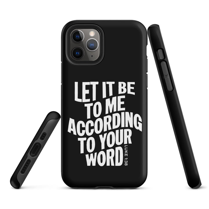 Christian Phone Case According To Your Word Black for iPhone® iPhone® Phone Cases   