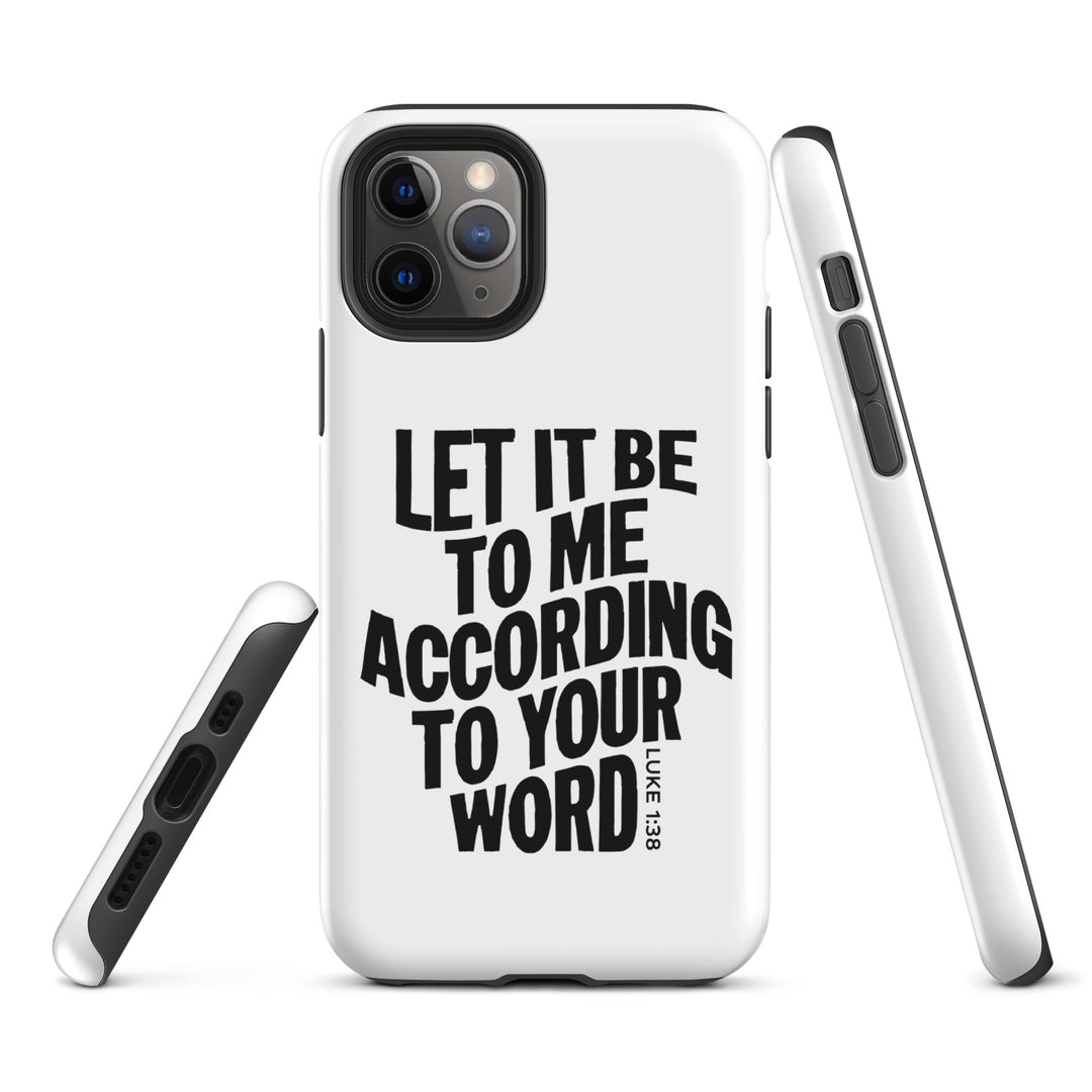 Christian Phone Case According To Your Word White for iPhone® iPhone® Phone Cases   