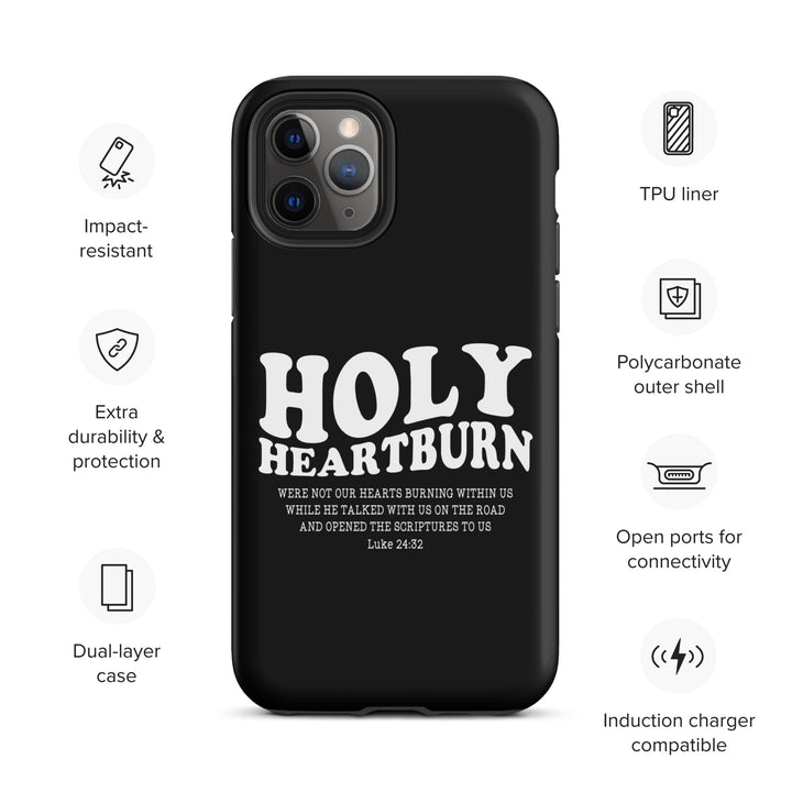 Christian Phone Case Holy Heartburn Black for iPhone® iPhone® Phone Cases   