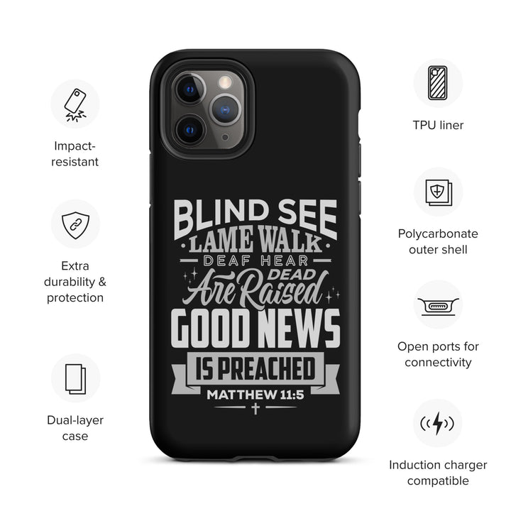 Christian Phone Case Go Tell John Black for iPhone® iPhone® Phone Cases   