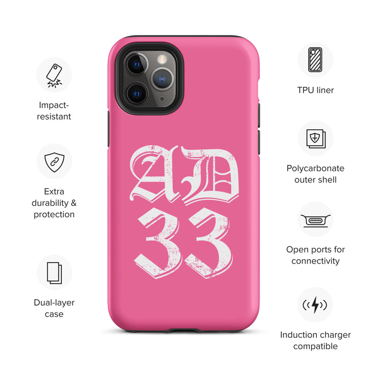 Christian Phone Case AD 33 Old English Pink for iPhone® iPhone® Phone Cases   