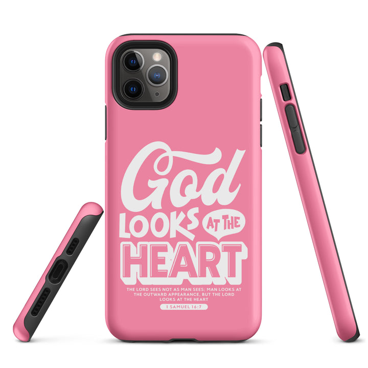 Christian Phone Case God Looks At Heart for iPhone® iPhone® Phone Cases   