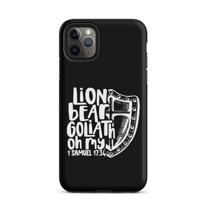 Christian Phone Case Lion Bear Goliath Oh My for iPhone® iPhone® Phone Cases Matte iPhone 11 Pro Max 