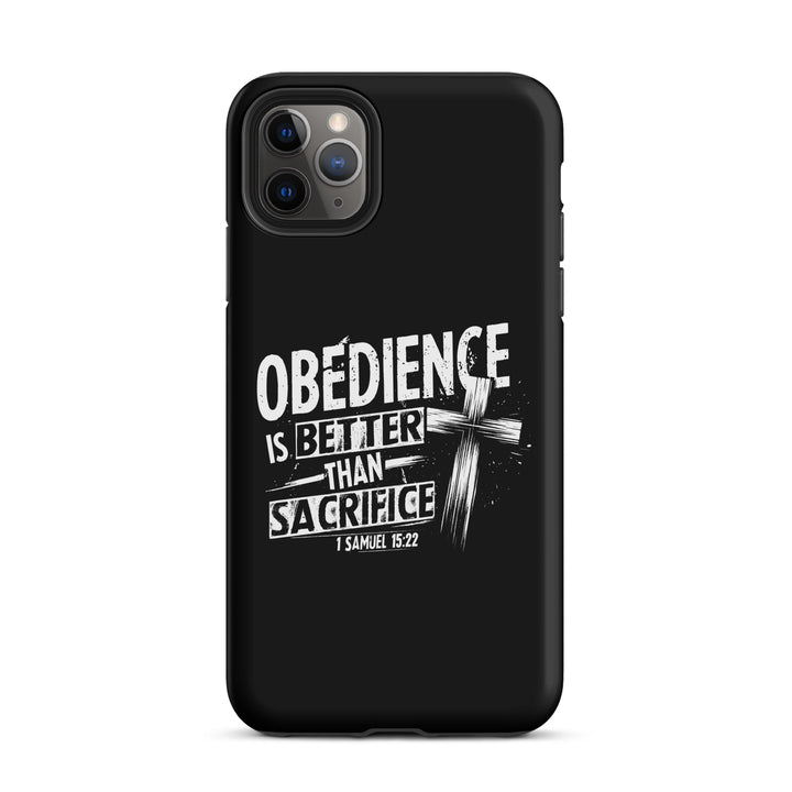 Christian Phone Case Obedience Is Better for iPhone® iPhone® Phone Cases Matte iPhone 11 Pro Max 