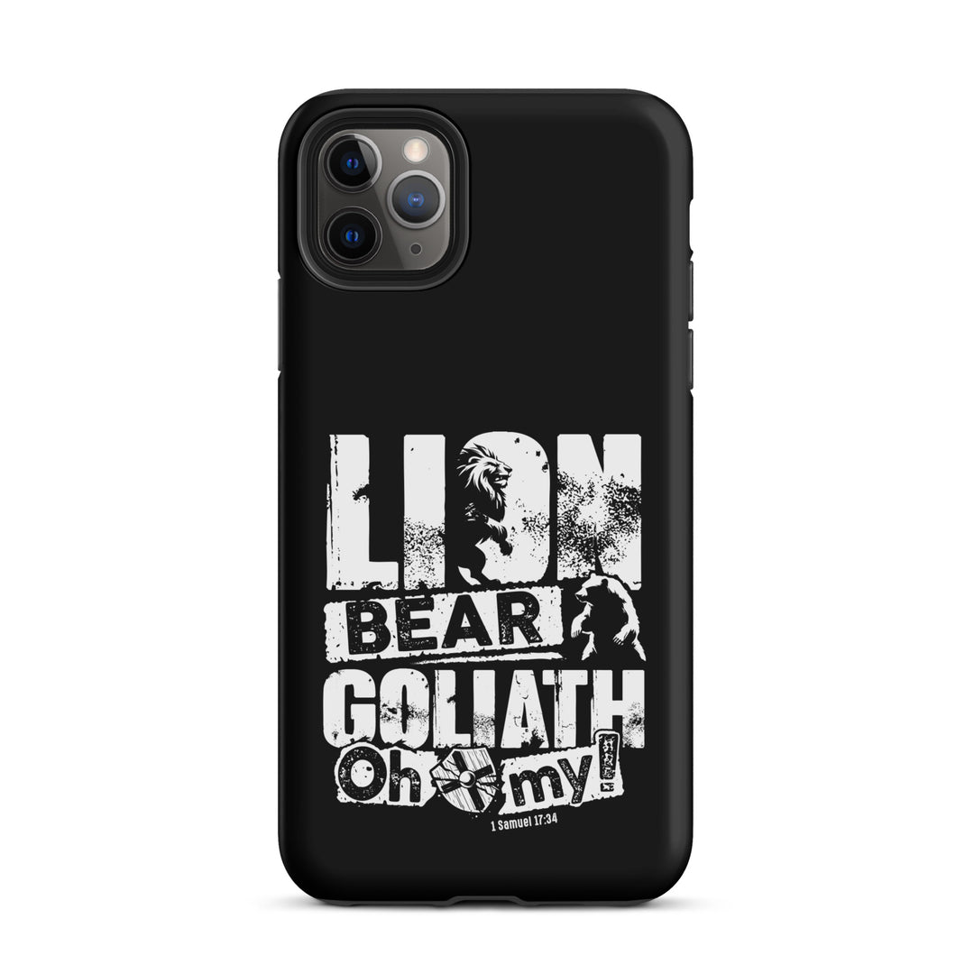 Christian Phone Case Lion Bear Goliath for iPhone® iPhone® Phone Cases Matte iPhone 11 Pro Max 