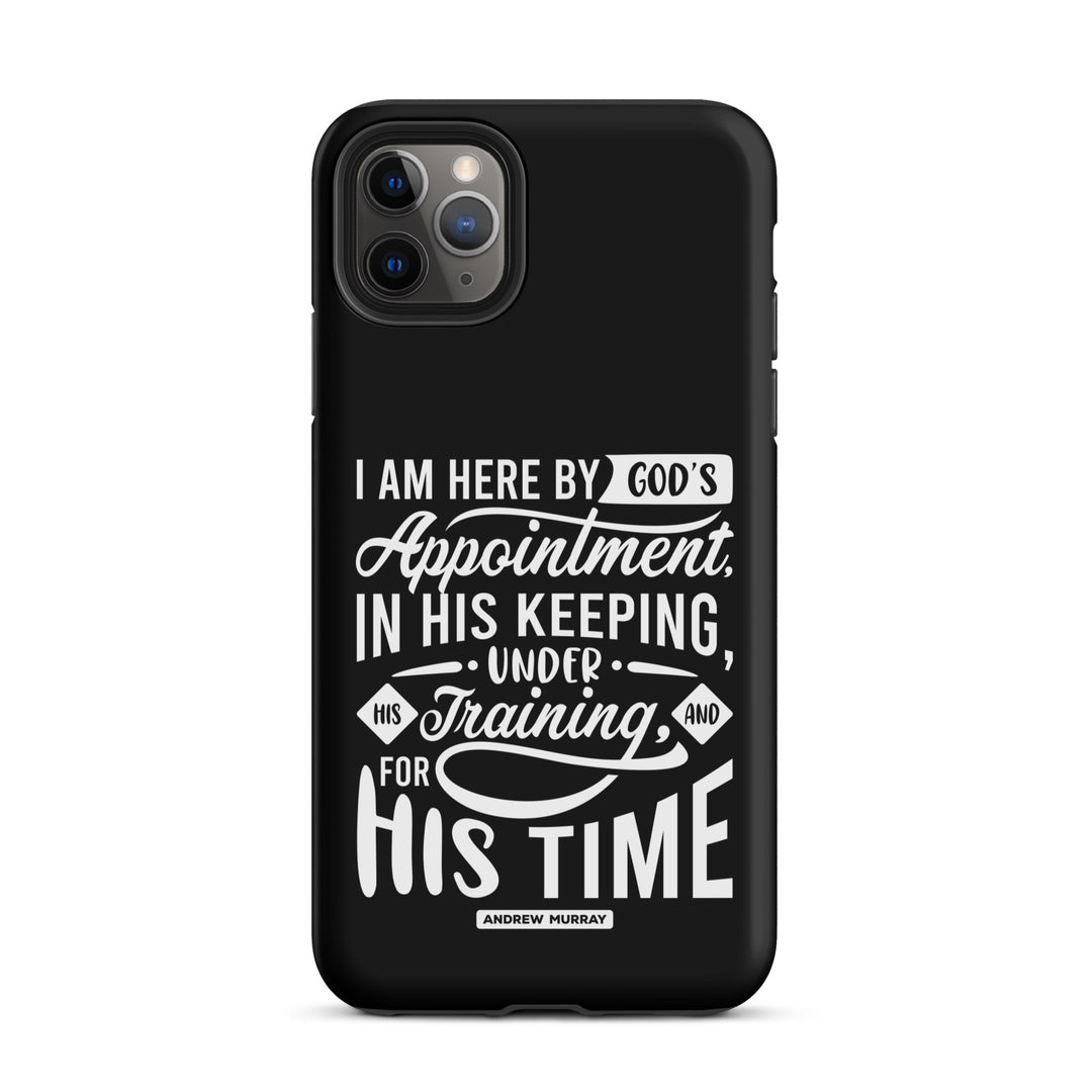 Christian Phone Case His Time Black for iPhone® iPhone® Phone Cases Matte iPhone 11 Pro Max 