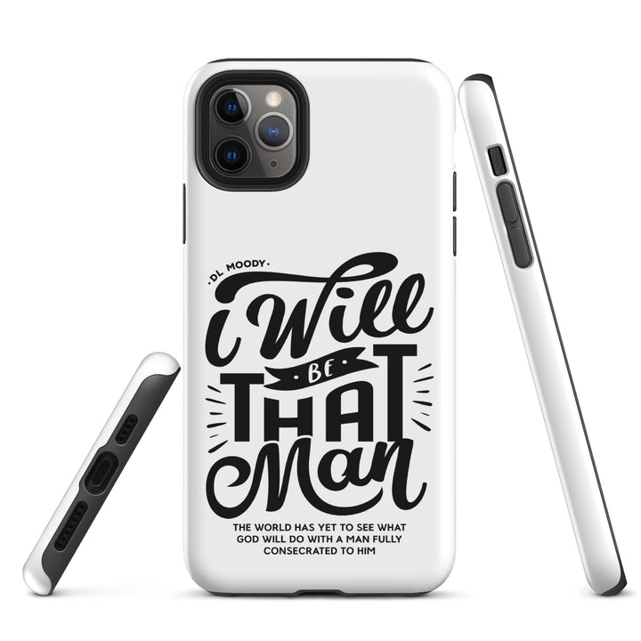 Christian Phone Case I Will Be That Man White for iPhone® iPhone® Phone Cases   