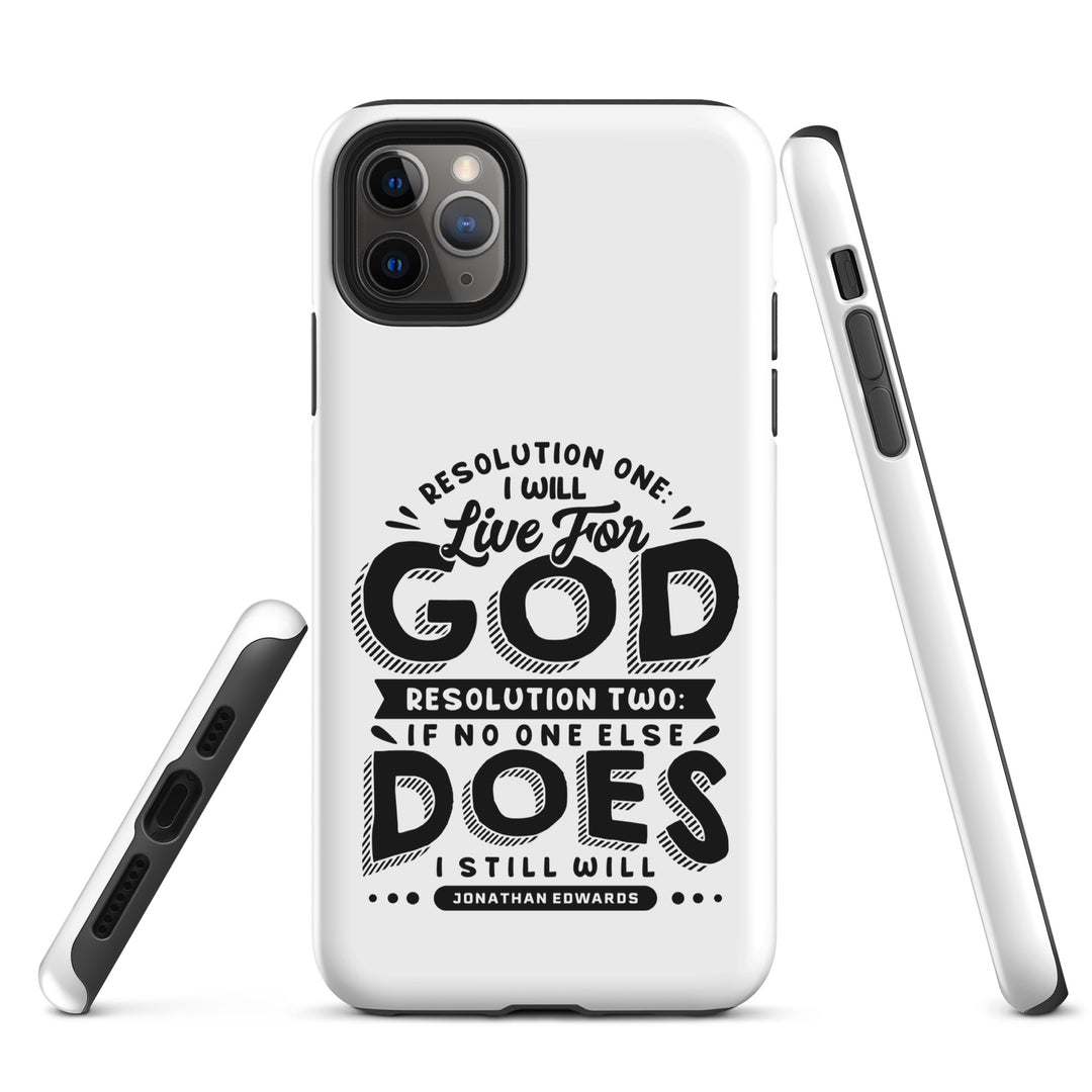 Christian Phone Case Live For God White for iPhone® iPhone® Phone Cases   