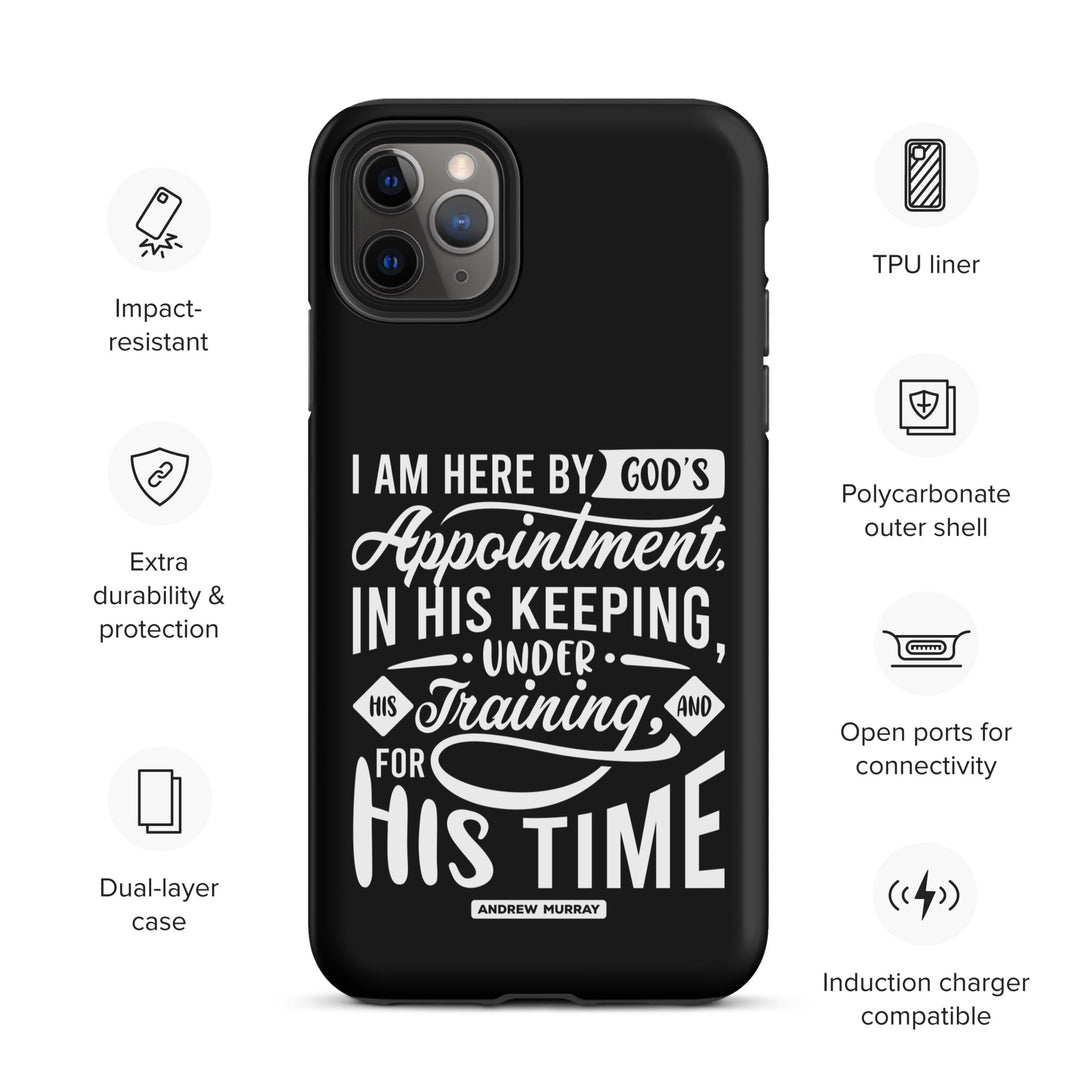 Christian Phone Case His Time Black for iPhone® iPhone® Phone Cases   