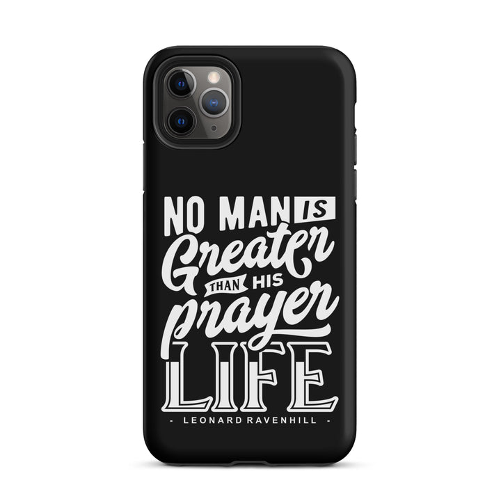 Christian Phone Case Prayer Life Black for iPhone® iPhone® Phone Cases Matte iPhone 11 Pro Max 