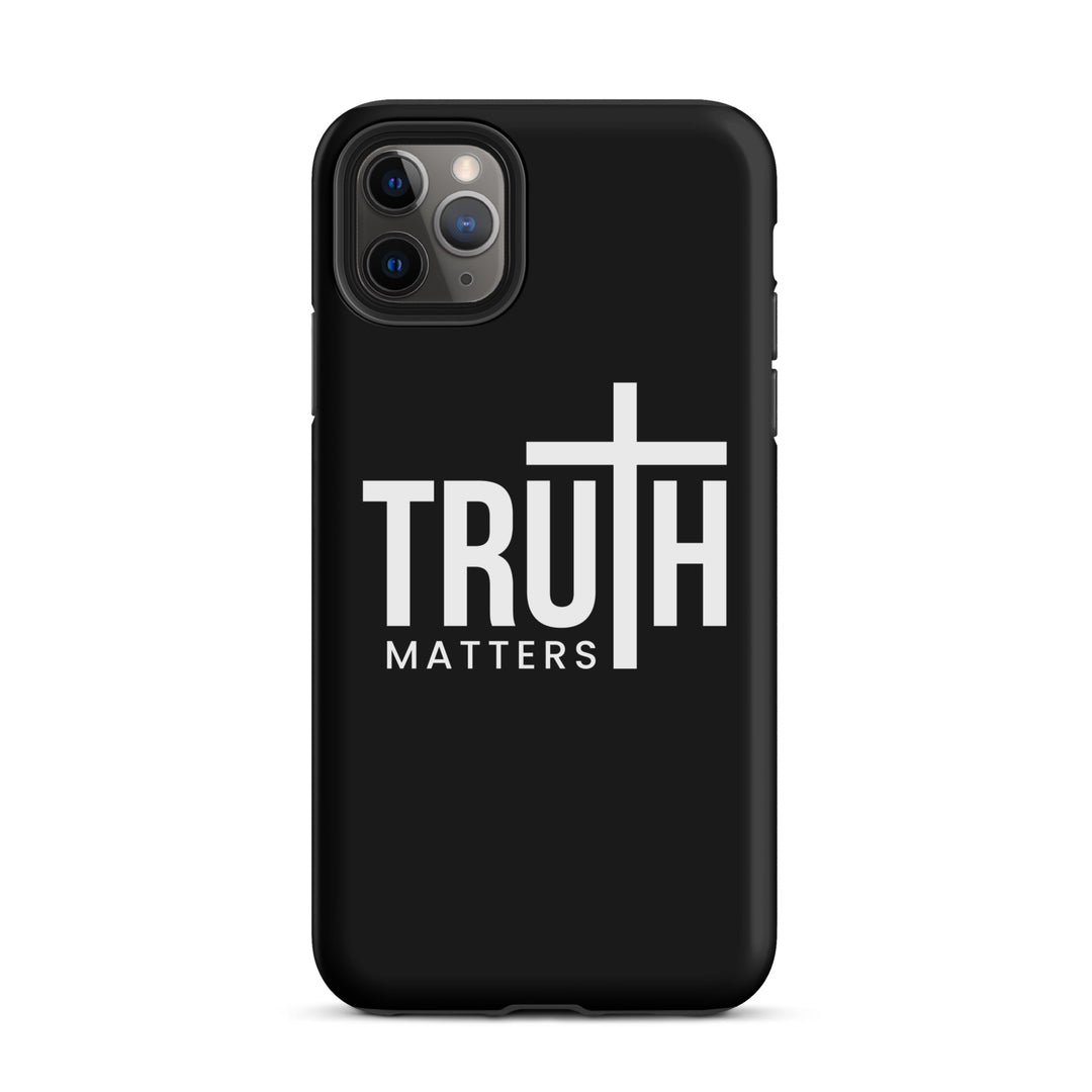 Christian Phone Case Truth Matters Black for iPhone® iPhone® Phone Cases Matte iPhone 11 Pro Max 