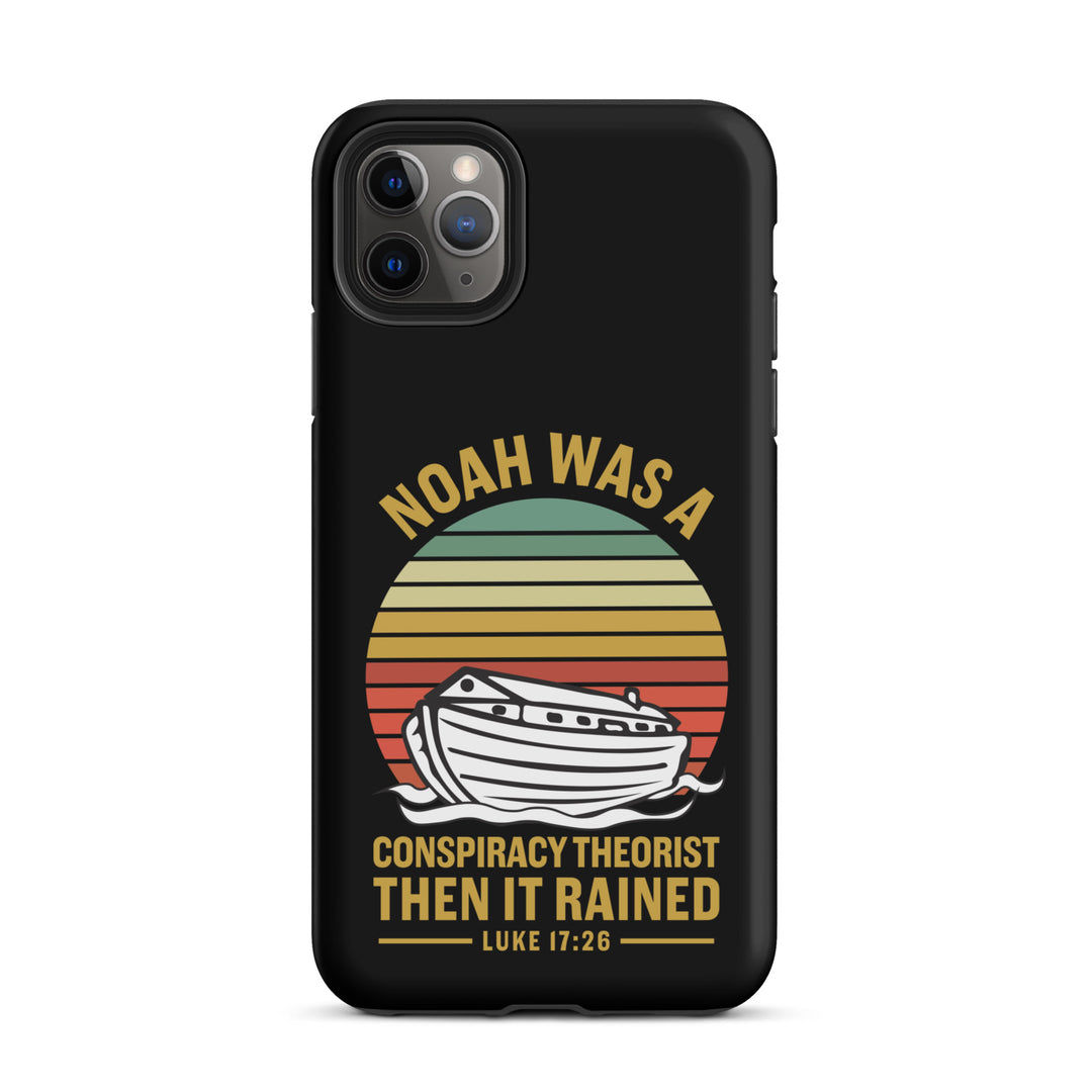 Christian Phone Case Noah Conspiracy Black for iPhone® iPhone® Phone Cases Matte iPhone 11 Pro Max 