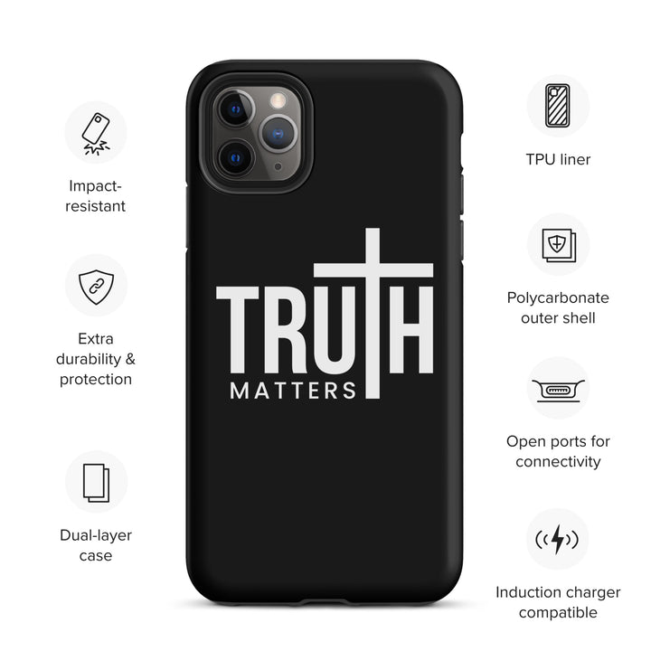 Christian Phone Case Truth Matters Black for iPhone® iPhone® Phone Cases   