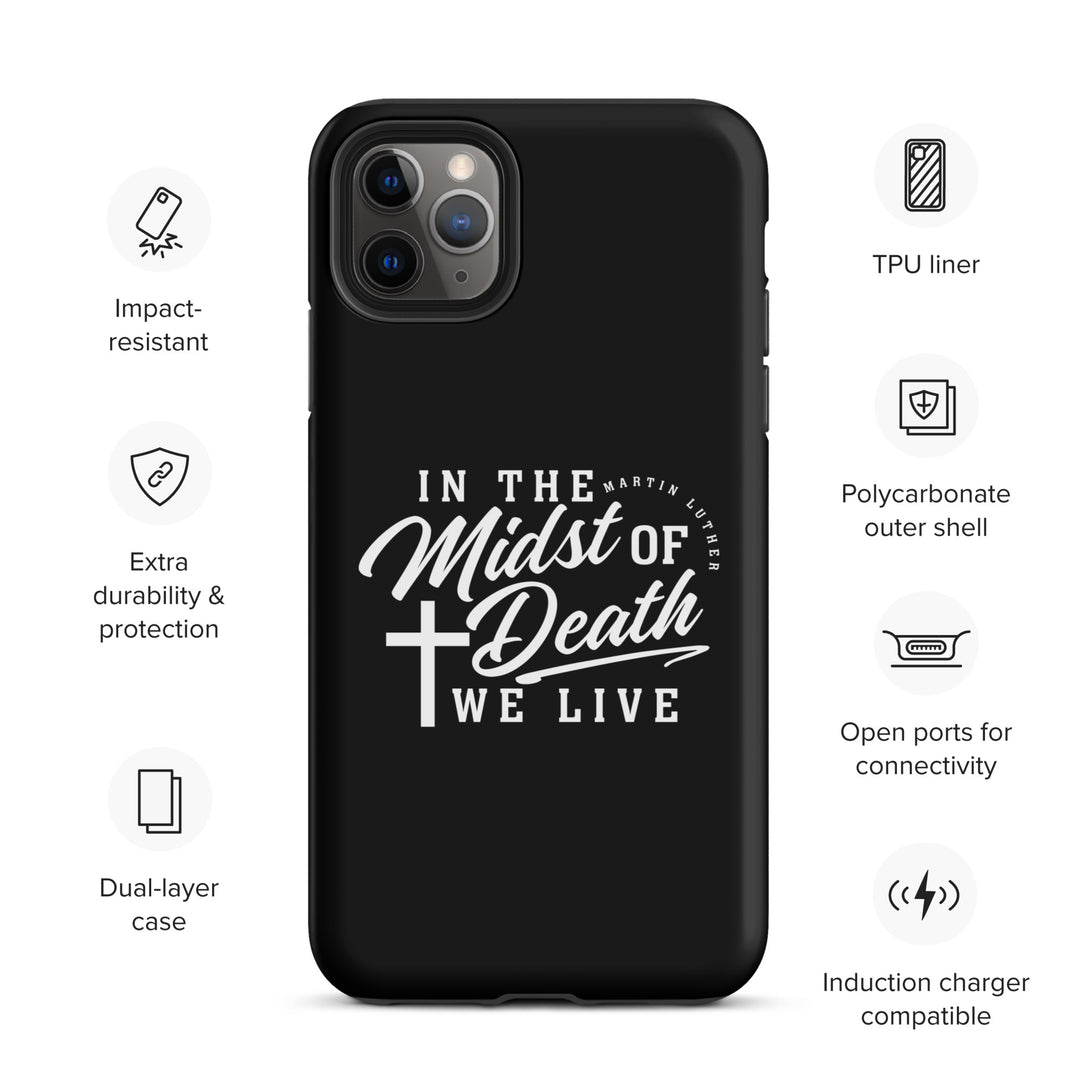 Christian Phone Case Midst of Death Black for iPhone® iPhone® Phone Cases   