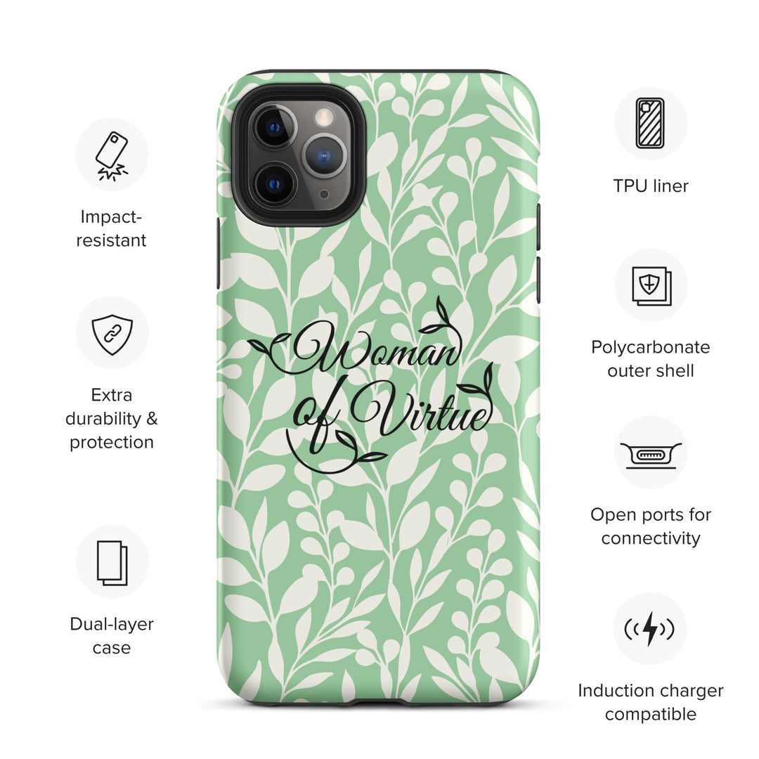 Christian Phone Case Woman of Virtue Green for iPhone® iPhone® Phone Cases   