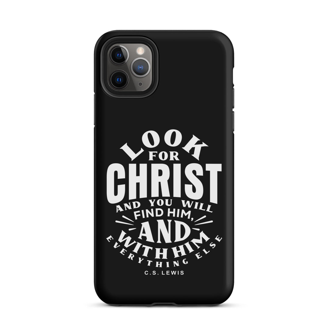 Christian Phone Case Look For Christ Black for iPhone® iPhone® Phone Cases Matte iPhone 11 Pro Max 