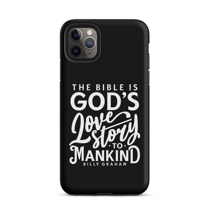 Christian Phone Case God's Love Story Black for iPhone® iPhone® Phone Cases Matte iPhone 11 Pro Max 