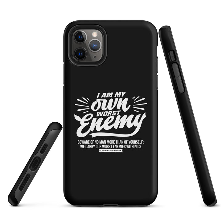 Christian Phone Case Worst Enemy Black for iPhone® iPhone® Phone Cases   