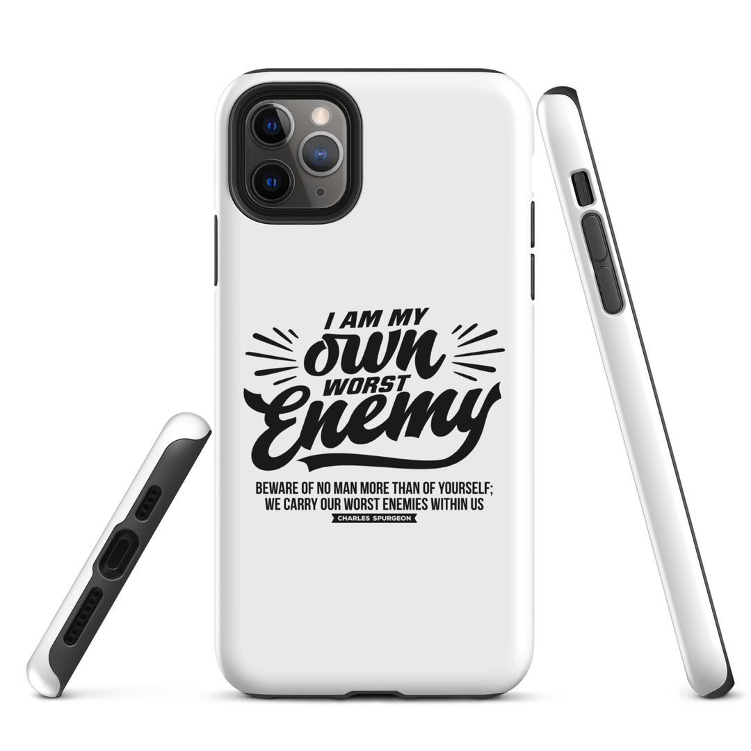 Christian Phone Case Worst Enemy White for iPhone® iPhone® Phone Cases   