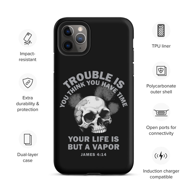 Christian Phone Case Life Is Vapor Black for iPhone® iPhone® Phone Cases   