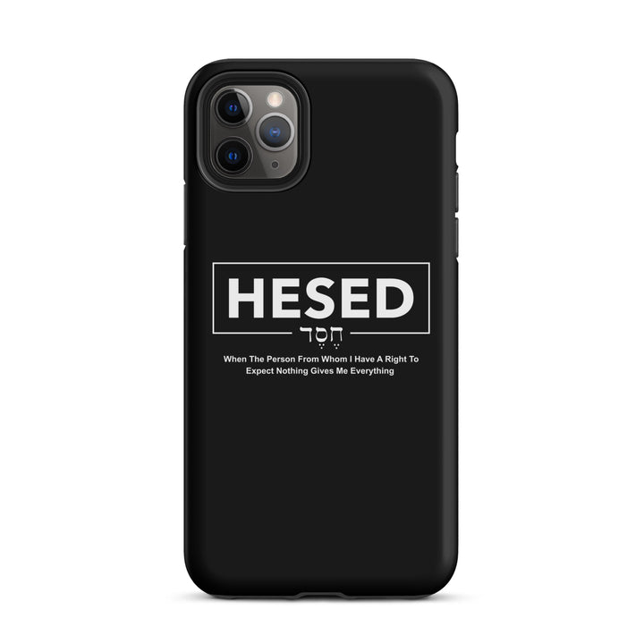 Christian Phone Case Hesed Everything Black for iPhone® iPhone® Phone Cases   