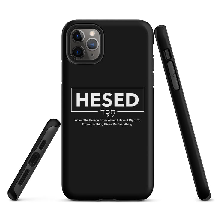 Christian Phone Case Hesed Everything Black for iPhone® iPhone® Phone Cases   