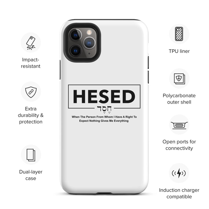 Christian Phone Case Hesed Everything White for iPhone® iPhone® Phone Cases   