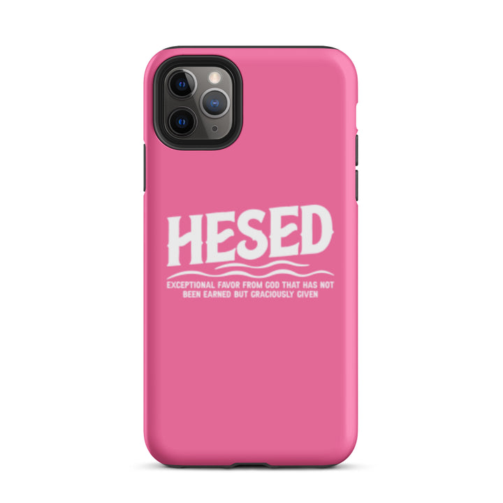 Christian Phone Case Hesed Exceptional Favor Pink for iPhone® iPhone® Phone Cases Matte iPhone 11 Pro Max 