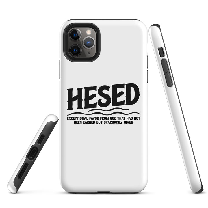 Christian Phone Case Hesed Exceptional Favor White for iPhone® iPhone® Phone Cases   