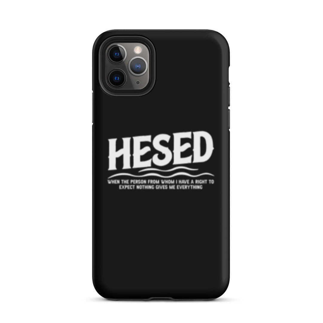 Christian Phone Case Hesed Everything Black for iPhone® iPhone® Phone Cases Matte iPhone 11 Pro Max 