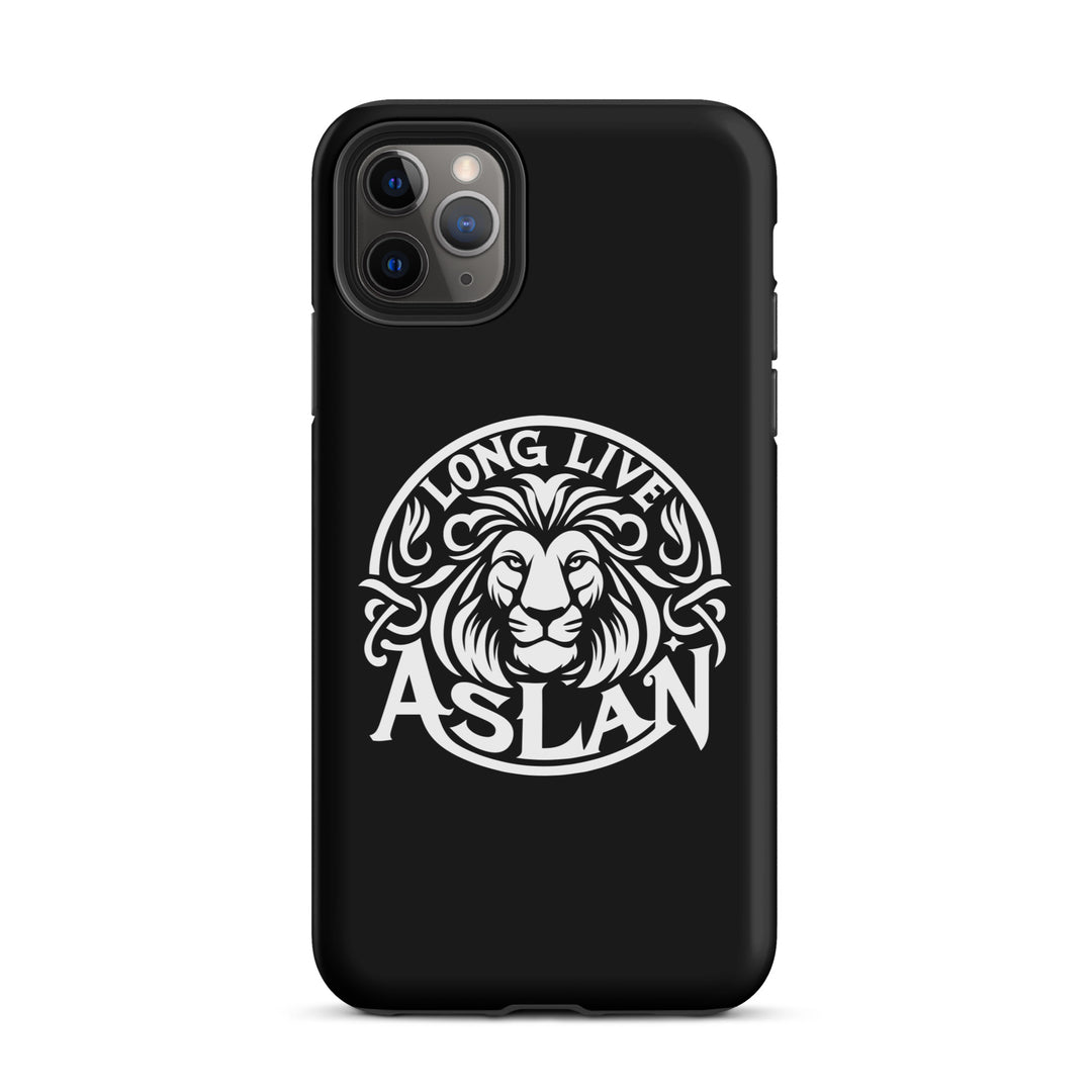 Christian Phone Case Long Live Aslan Black for iPhone® iPhone® Phone Cases Matte iPhone 11 Pro Max 