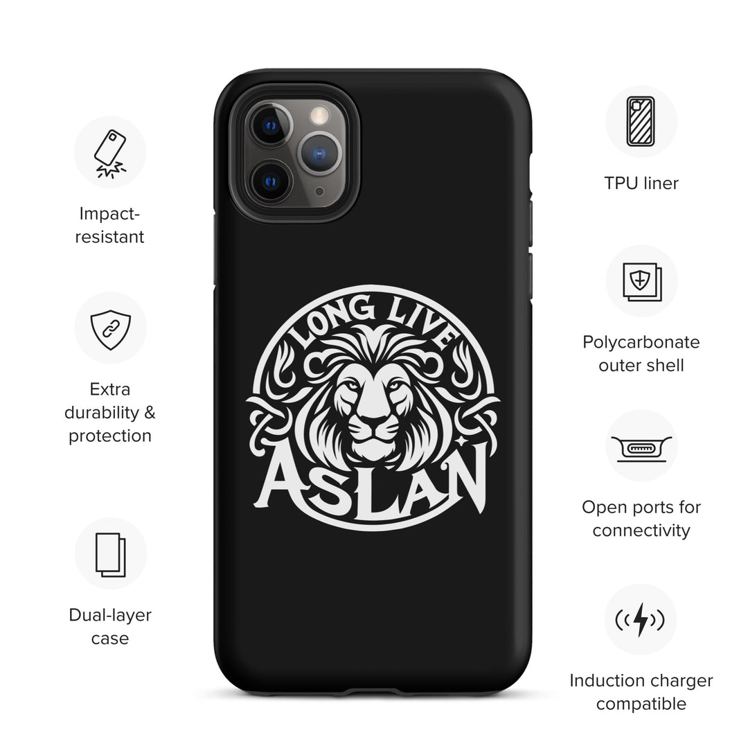 Christian Phone Case Long Live Aslan Black for iPhone® iPhone® Phone Cases   