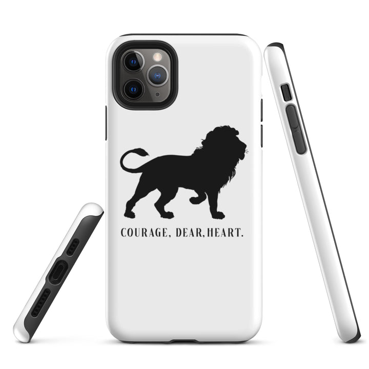 Christian Phone Case Courage Dear Heart White for iPhone® iPhone® Phone Cases   