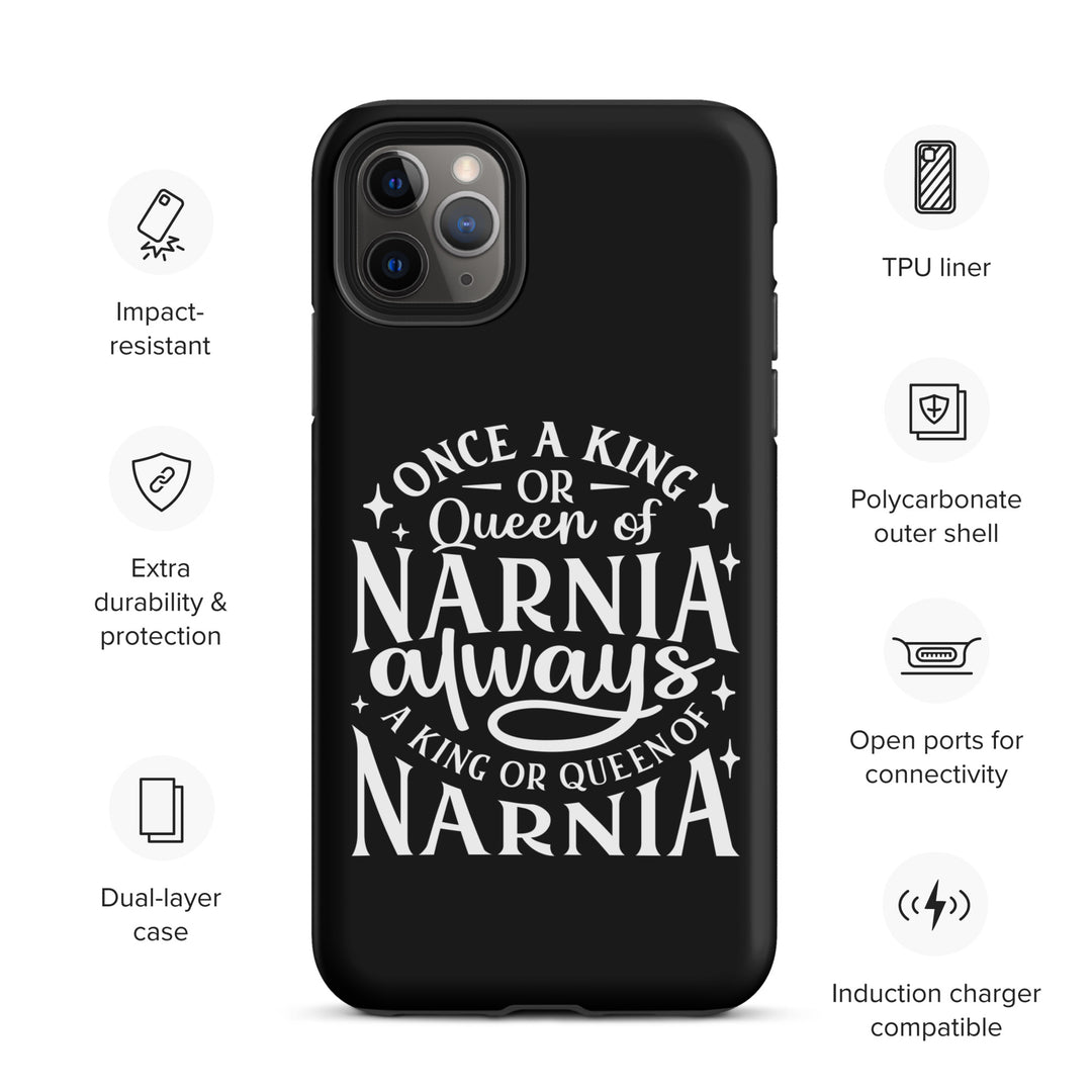 Christian Phone Case King or Queen Narnia Black for iPhone® iPhone® Phone Cases   