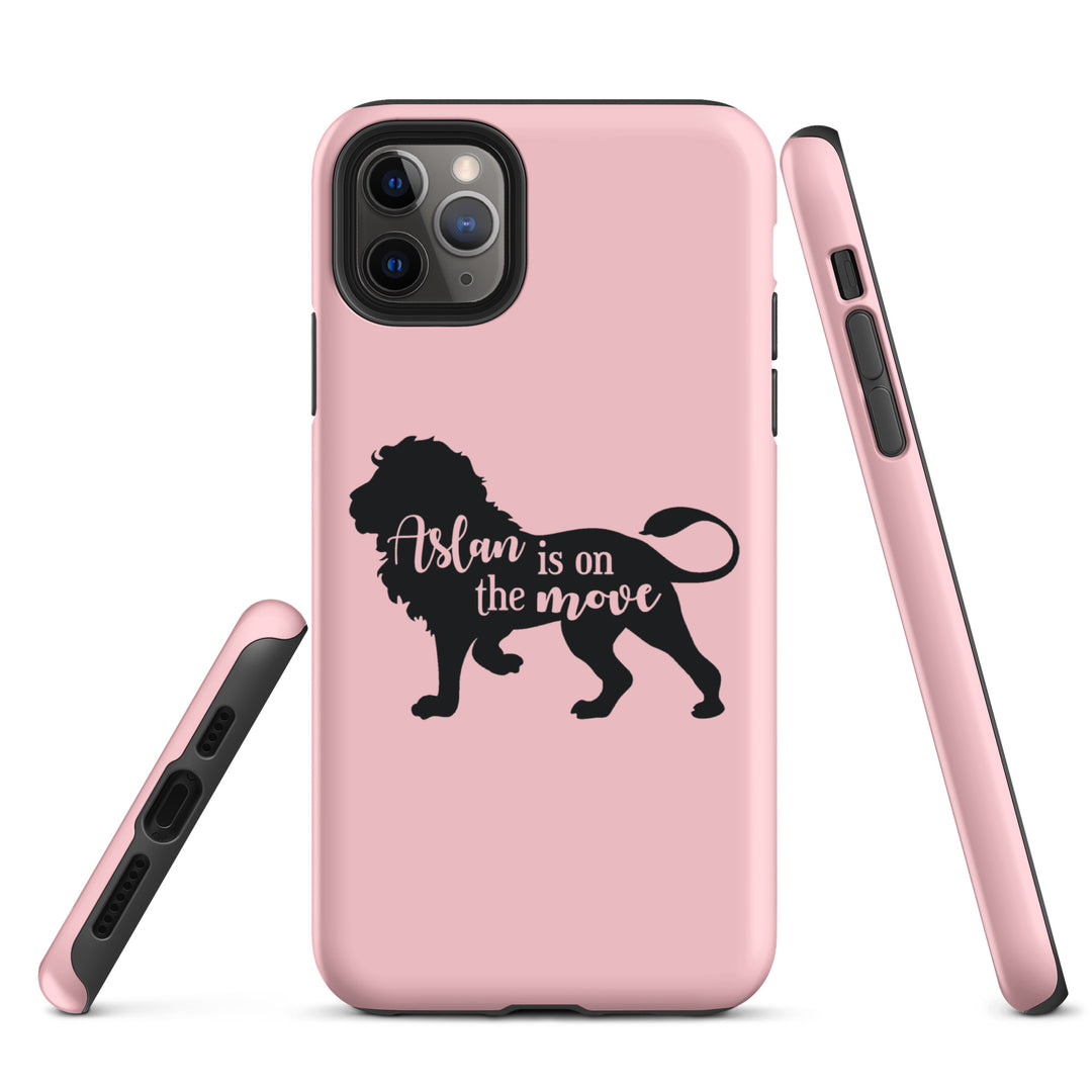 Christian Phone Case Aslan Is On Move Pink for iPhone® iPhone® Phone Cases   