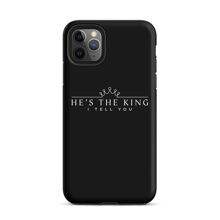 Christian Phone Case He's The King Black for iPhone® iPhone® Phone Cases Matte iPhone 11 Pro Max 