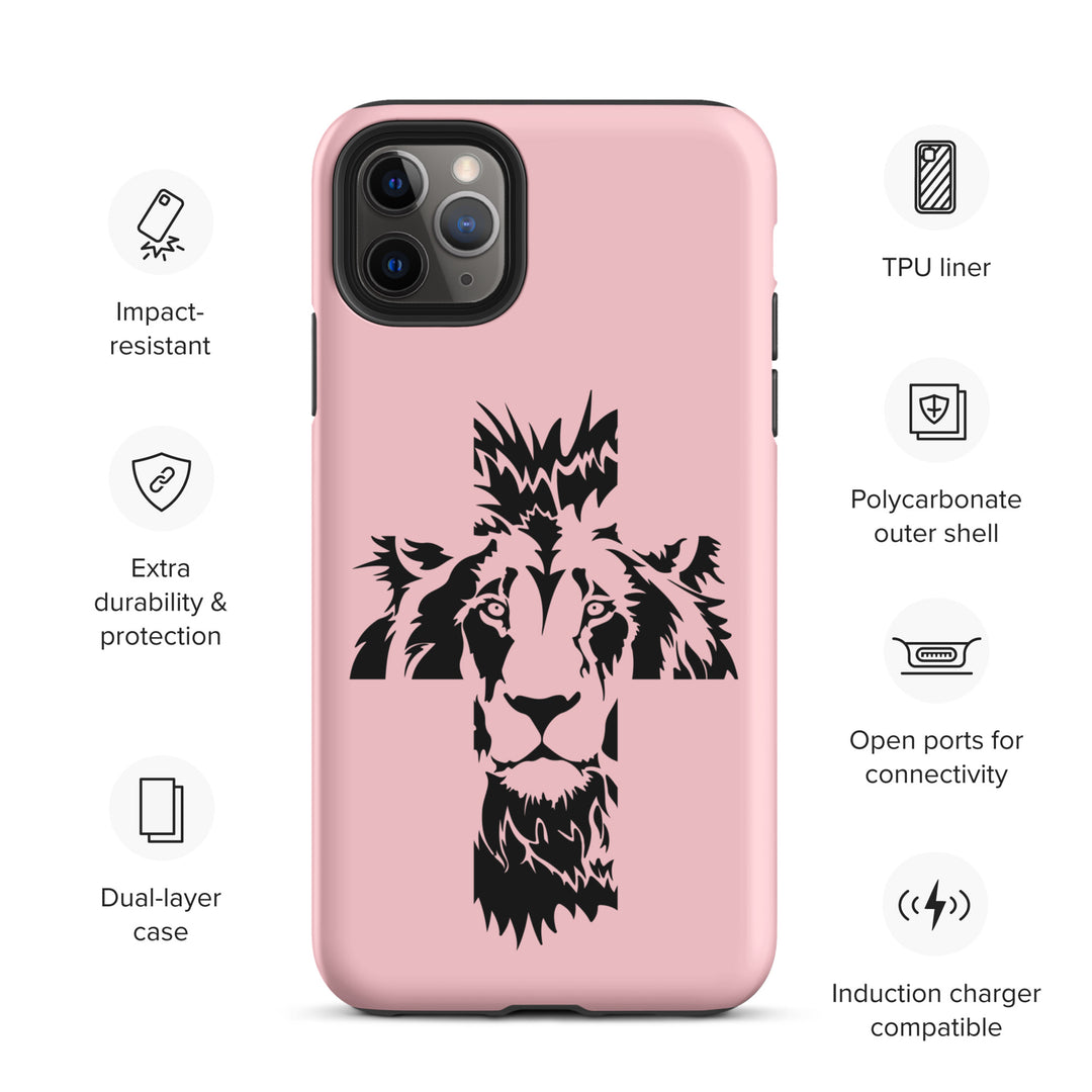 Christian Phone Case Aslan Cross Pink for iPhone® iPhone® Phone Cases   