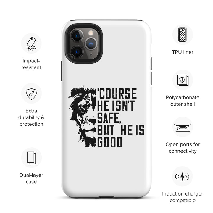 Christian Phone Case 'Course He Isn't Safe White for iPhone® iPhone® Phone Cases   