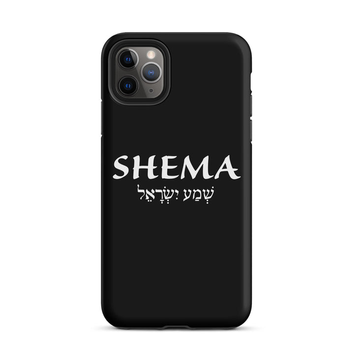 Christian Phone Case Shema Hebrew Black for iPhone® iPhone® Phone Cases Matte iPhone 11 Pro Max 