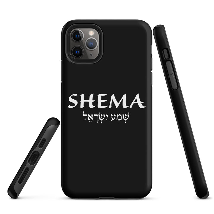 Christian Phone Case Shema Hebrew Black for iPhone® iPhone® Phone Cases   