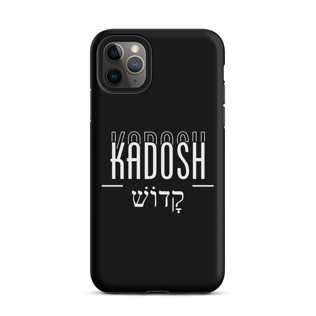 Christian Phone Case Kadosh Hebrew Black for iPhone® iPhone® Phone Cases Matte iPhone 11 Pro Max 