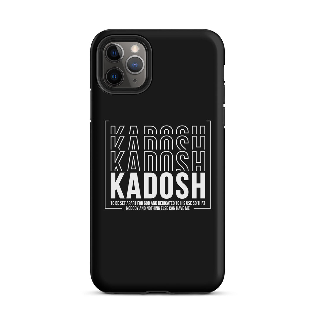 Christian Phone Case Kadosh Dedicated To His Use Black for iPhone® iPhone® Phone Cases Matte iPhone 11 Pro Max 