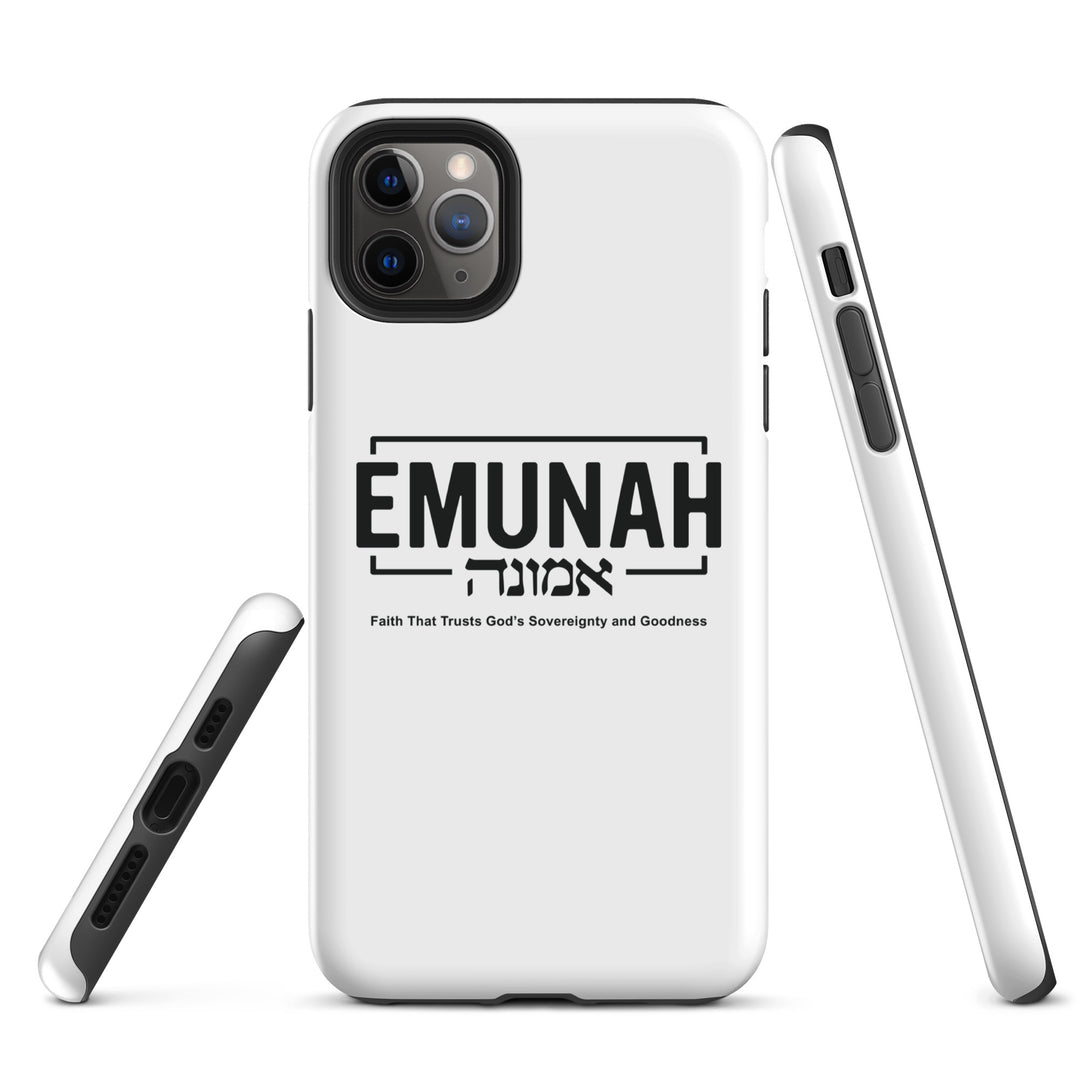 Christian Phone Case Emunah Faith That Trusts White for iPhone® iPhone® Phone Cases   