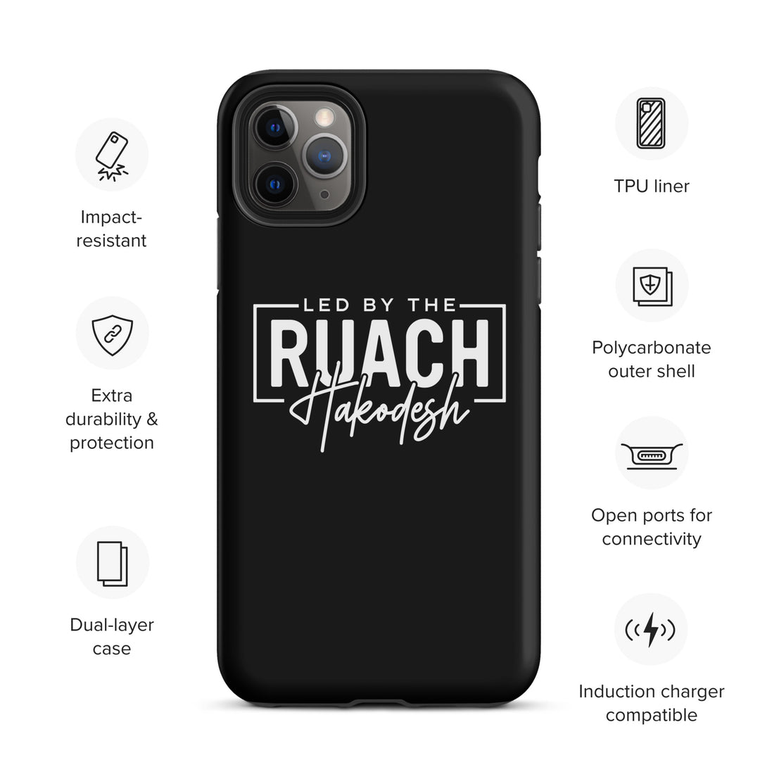 Christian Phone Case Led By Ruach Hakodesh Black for iPhone® iPhone® Phone Cases   