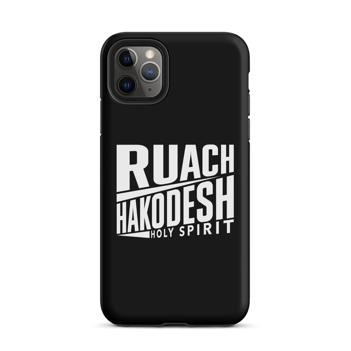 Christian Phone Case Ruach Hakodesh Holy Spirit Black for iPhone® iPhone® Phone Cases Matte iPhone 11 Pro Max 