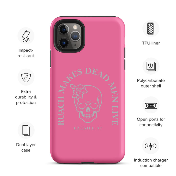 Christian Phone Case Ruach Makes Dead Men Live Pink for iPhone® iPhone® Phone Cases   