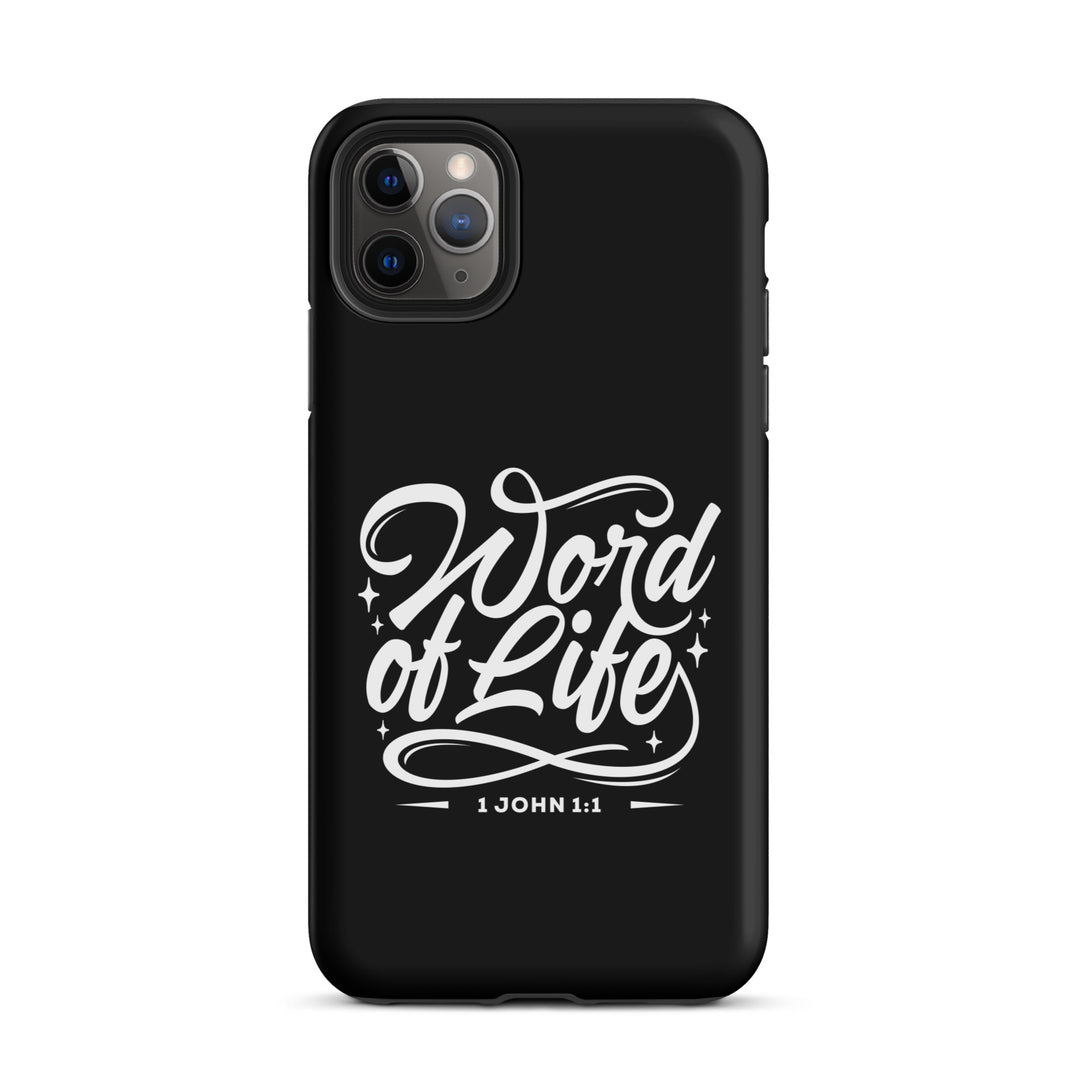 Christian Phone Case Word of Life Black for iPhone® iPhone® Phone Cases Matte iPhone 11 Pro Max 