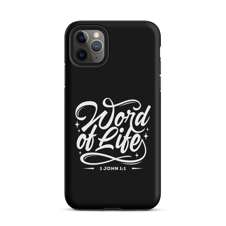 Christian Phone Case Word of Life Black for iPhone® iPhone® Phone Cases Matte iPhone 11 Pro Max 